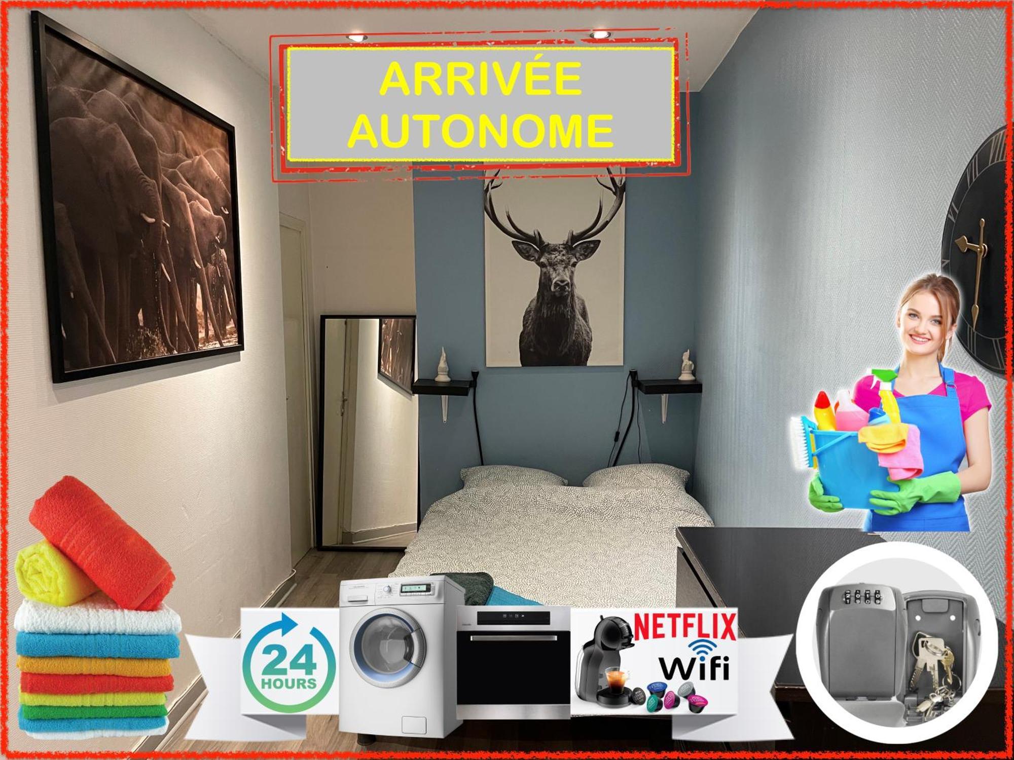 Апартаменты 010 Chic & Cosy F1 29M2 Hypercentre Wifi Smart Tv Netflix Сент-Этьен Экстерьер фото
